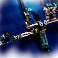 Промывной фильтр механической очистки воды в системе водоснабжения