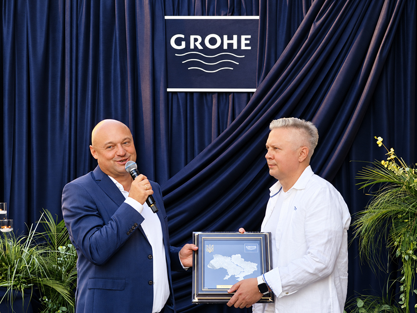 Зображення Андрій Рудик, голова представництва Grohe в Україні та Кирил Золотих, Wizard