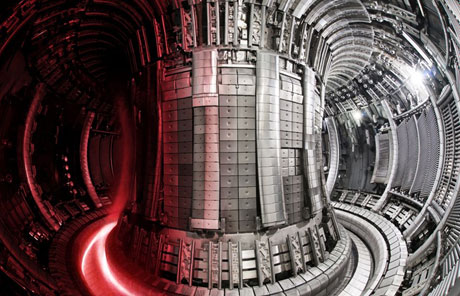 Зображення плазма в промисловому термоядерному реакторі
