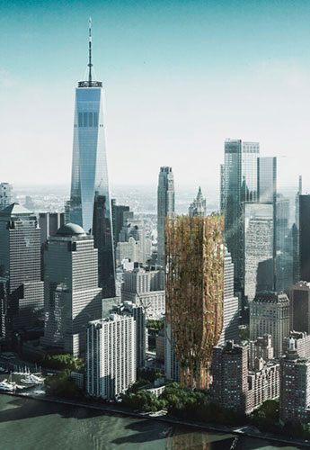 Зображення проєкт «Живий хмарочос для Нью-Йорка»
