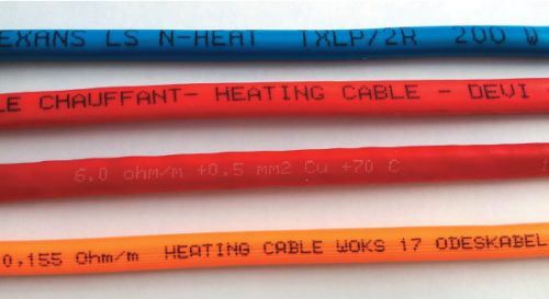 Изображение нагревательных кабелей для электрического теплого пола