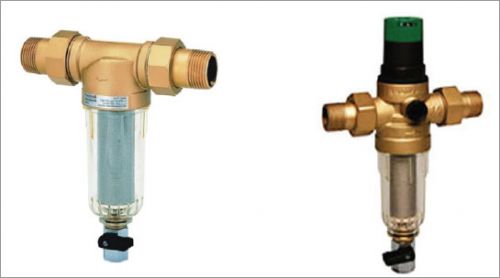 Зображення фільтр для води механічного очищення і комбінований фільтррегулятор тиску